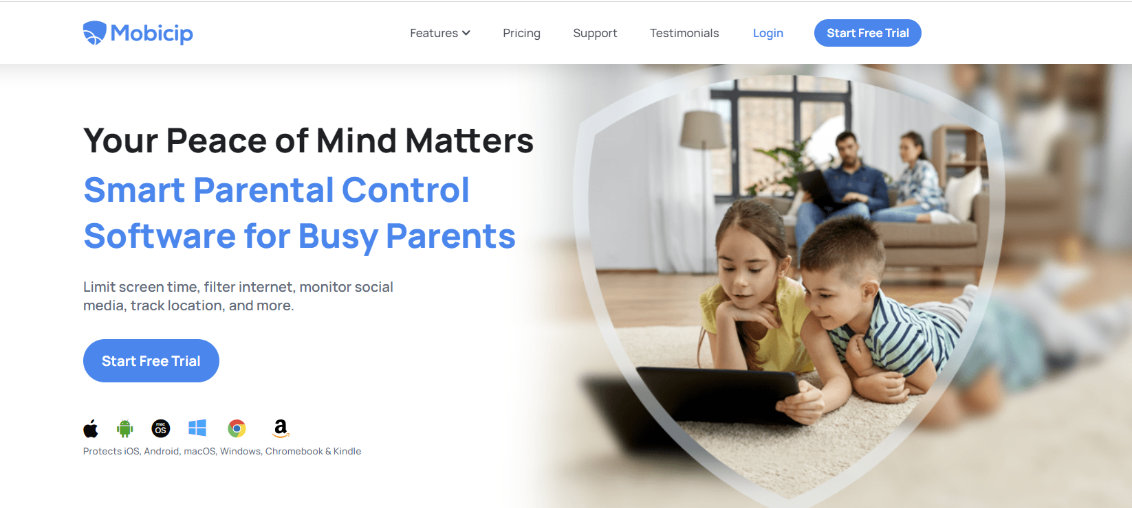 Mobicip is yet another fantastic internet filtering software option for parents navigating the internet era with their children.