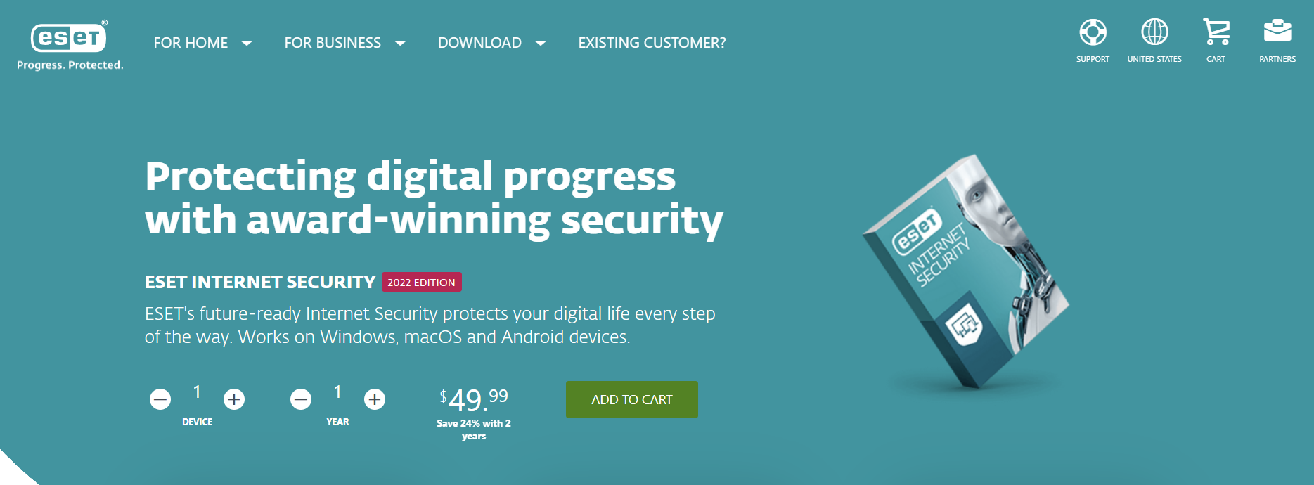 ESET is a global digital security company that develops software solutions. 