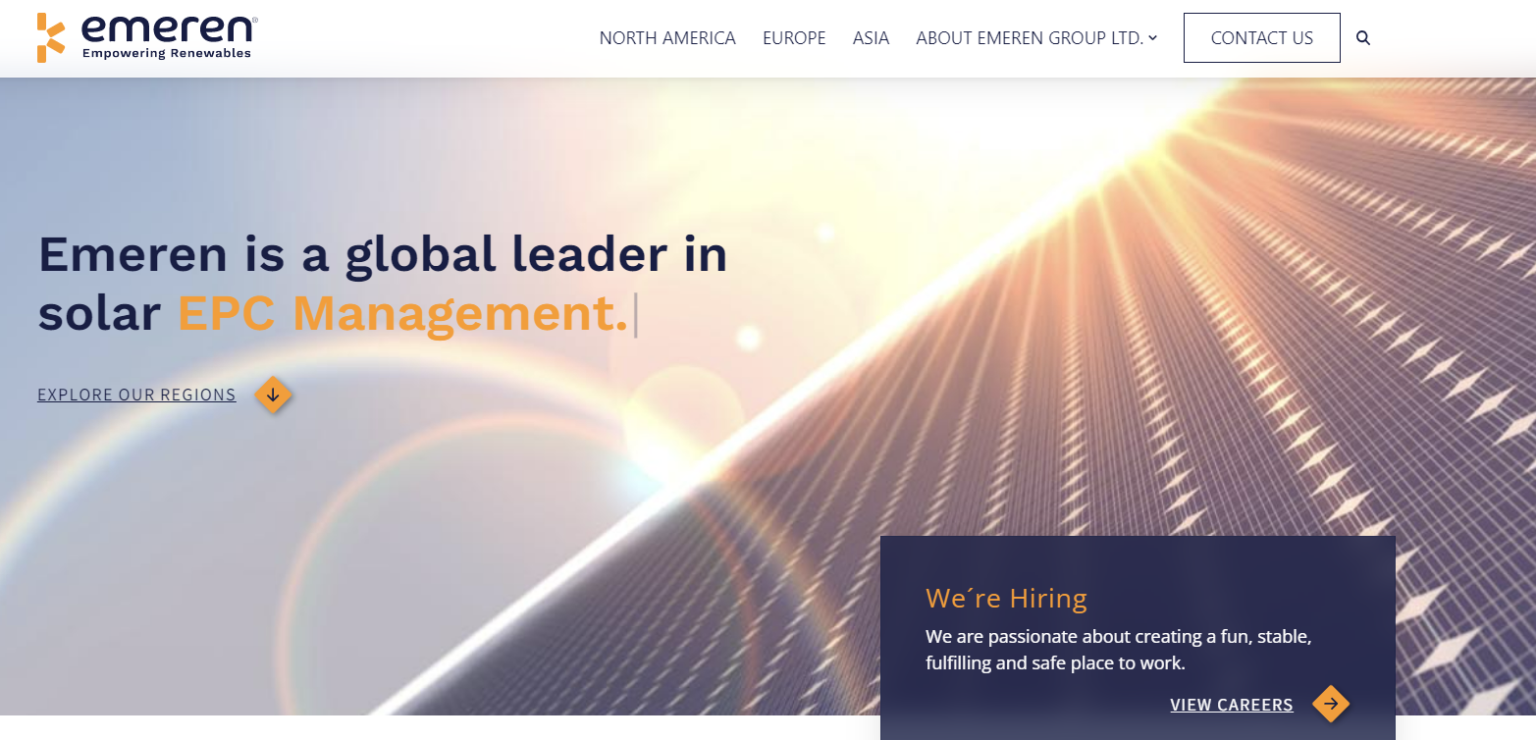 Solar Project Developer ReneSola Power Rebrands as Emeren with Eye on