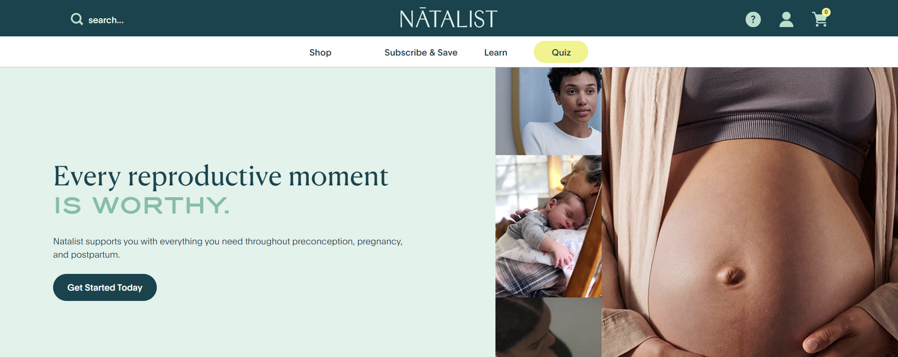 Natalist is a company founded in 2019 by a team of moms and doctors who are committed to reducing shame, misinformation, and outdated product offerings for women on their journey to parenthood