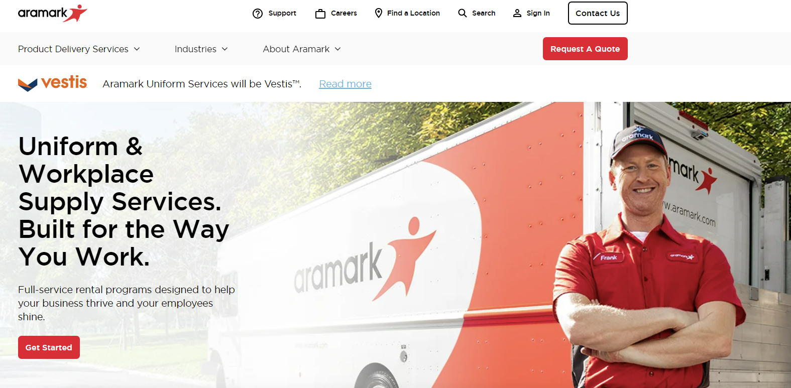 Aramark Introduces Vestis, Aramark new company Vestis
