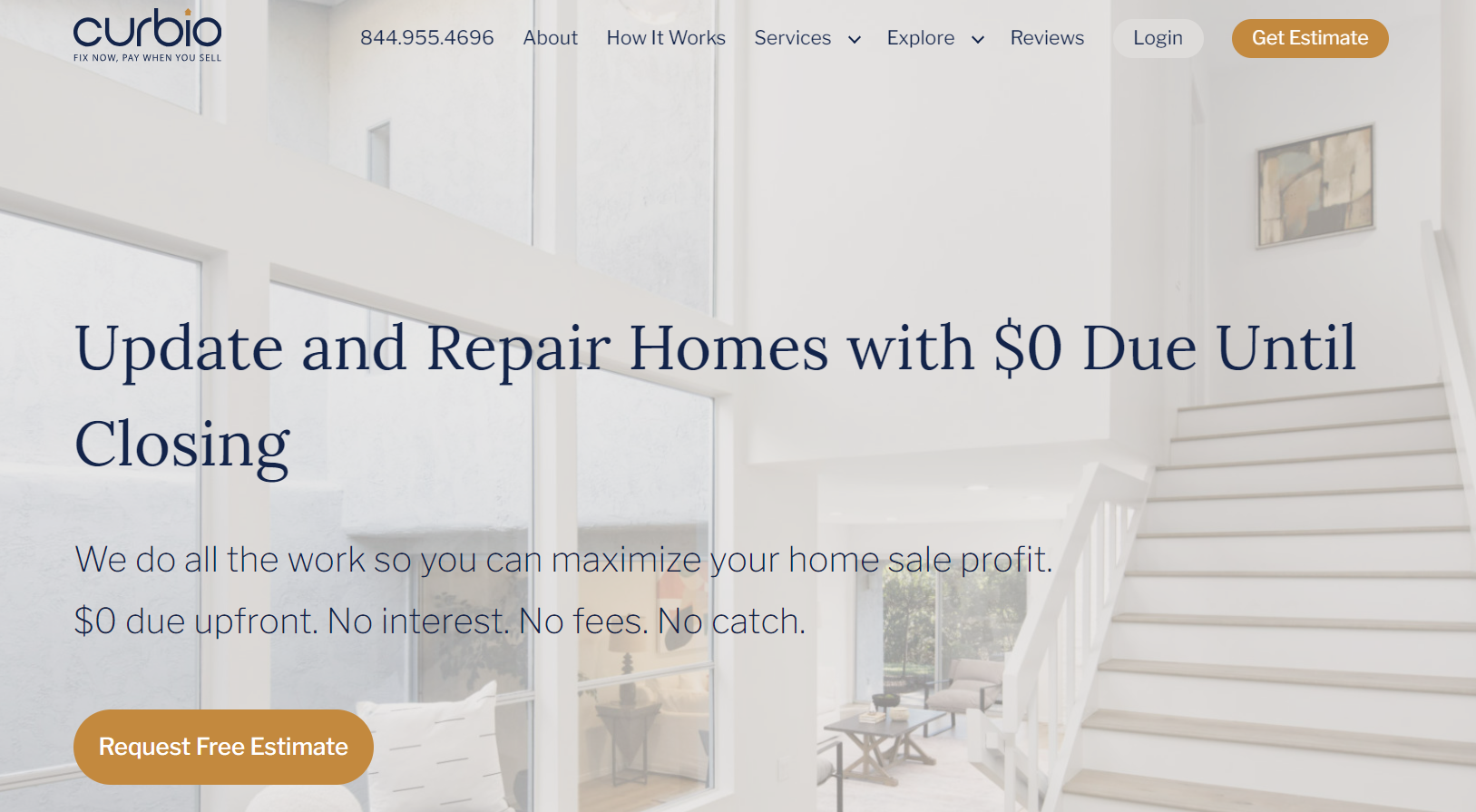 Curbio is a leading pay-at-closing home improvement service for real estate agents.