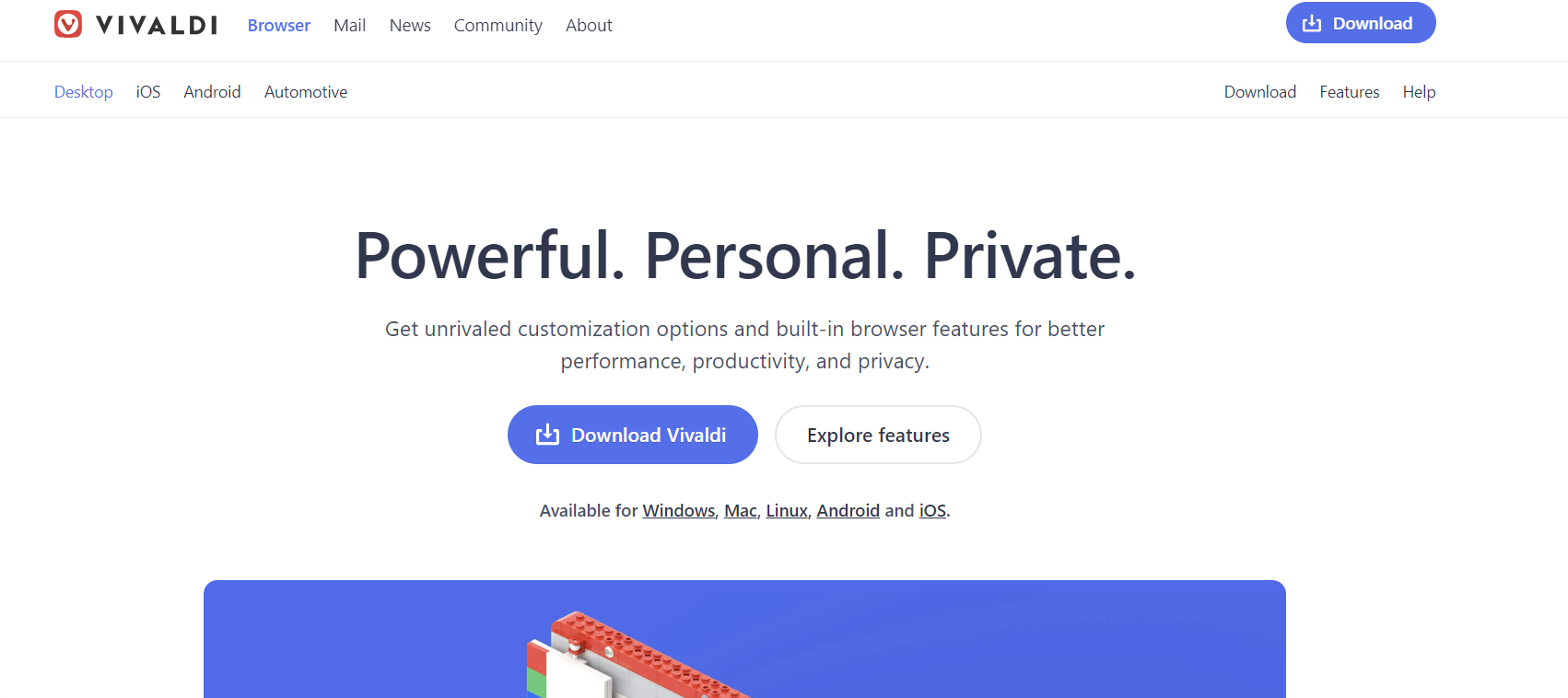 Vivaldi is a freeware, cross-platform web browser developed by Vivaldi Technologies. 